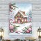 Christmas Diamond Art Kits for Adults - Christmas Snowscape House Landscape (12X16Inch)